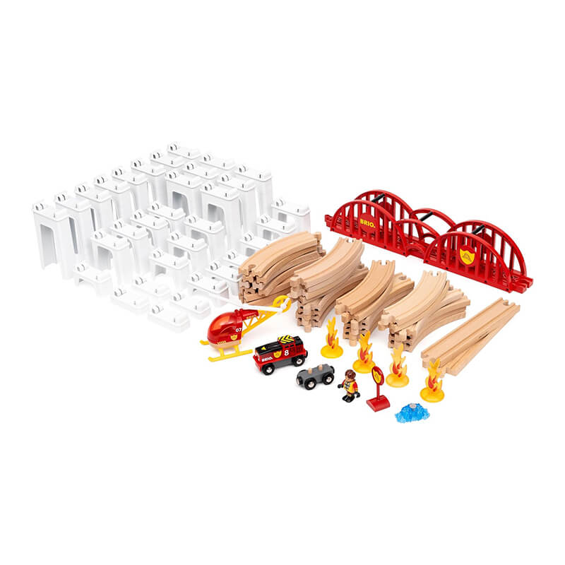 Assortment of Brio railway accessories